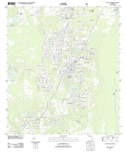 2012 Pine Lakes, FL - Florida - USGS Topographic Map