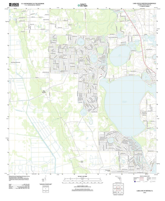 2012 Lake June in Winter, FL - Florida - USGS Topographic Map