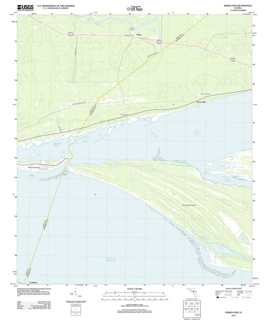 2012 Indian Pass, FL - Florida - USGS Topographic Map