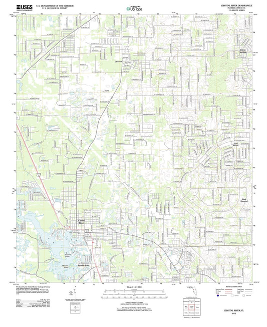 2012 Crystal River, FL - Florida - USGS Topographic Map