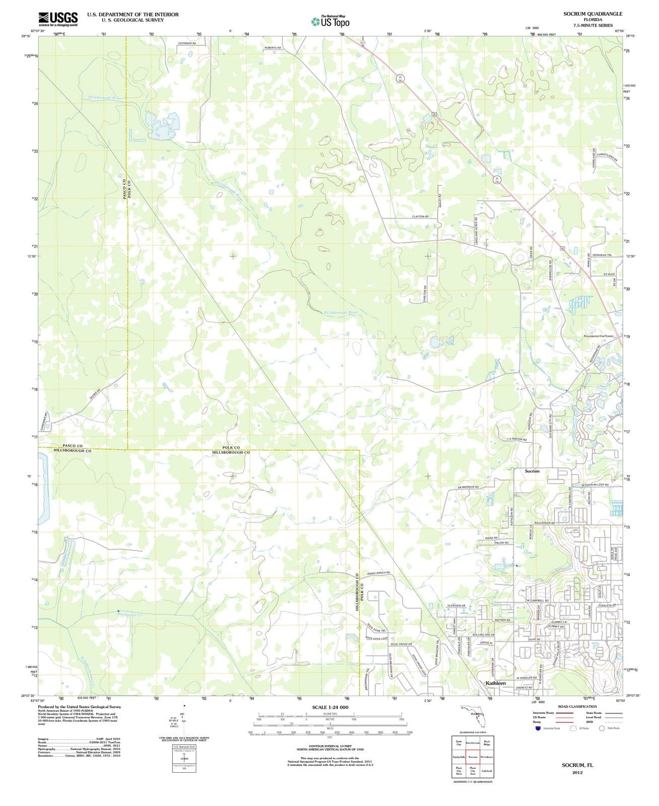 2012 Socrum, FL - Florida - USGS Topographic Map