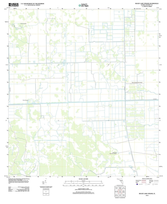 2012 Rocky Lake Strand, FL - Florida - USGS Topographic Map