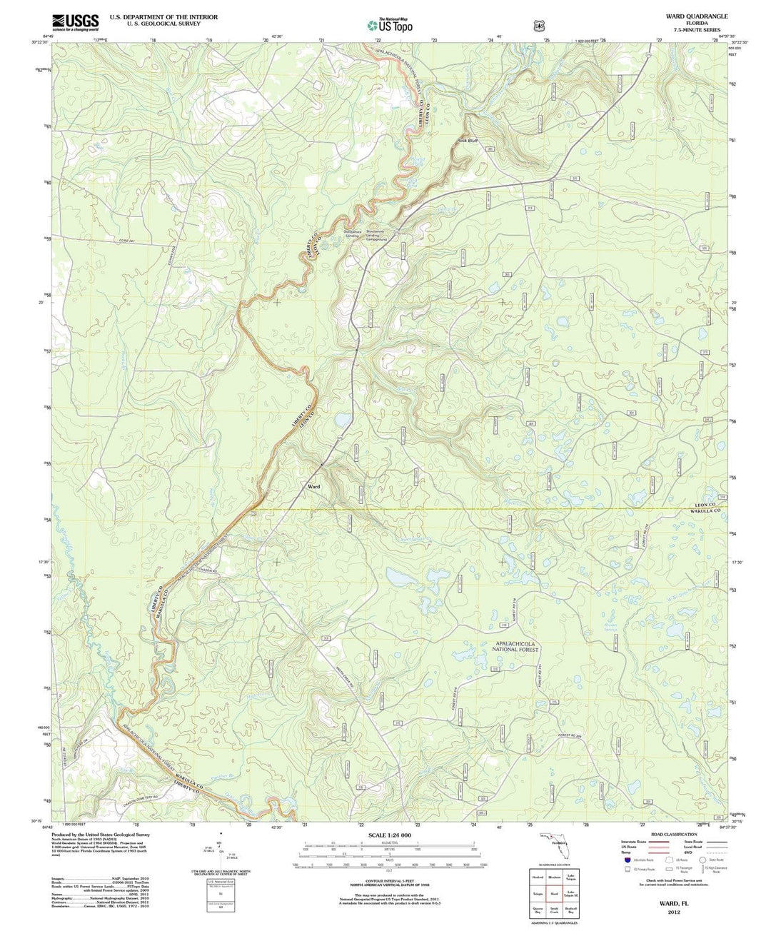 2012 Ward, FL - Florida - USGS Topographic Map