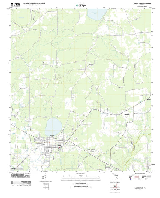 2012 Lake Butler, FL - Florida - USGS Topographic Map