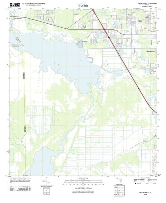 2012 Lake Poinsett, FL - Florida - USGS Topographic Map