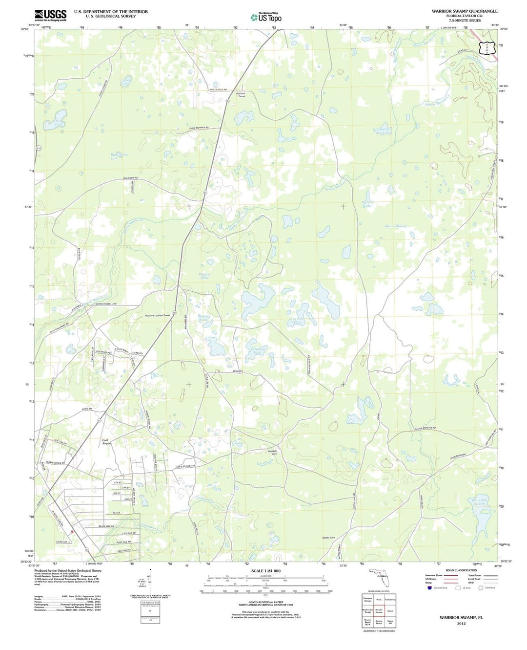 2012 Warrioramp, FL - Florida - USGS Topographic Map