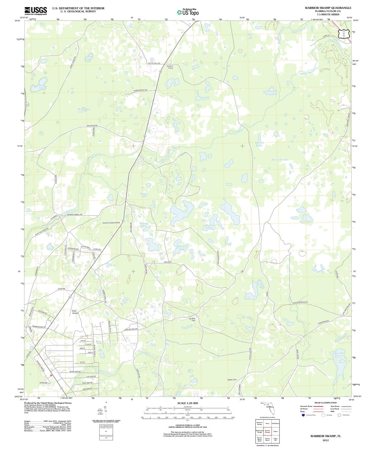2012 Warrioramp, FL - Florida - USGS Topographic Map