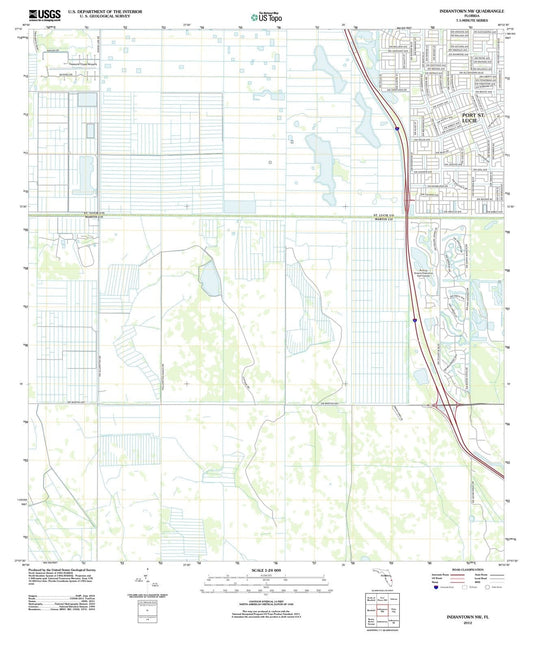 2012 Indiantown, FL - Florida - USGS Topographic Map v2