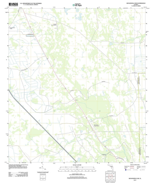 2012 Kenansville, FL - Florida - USGS Topographic Map v4