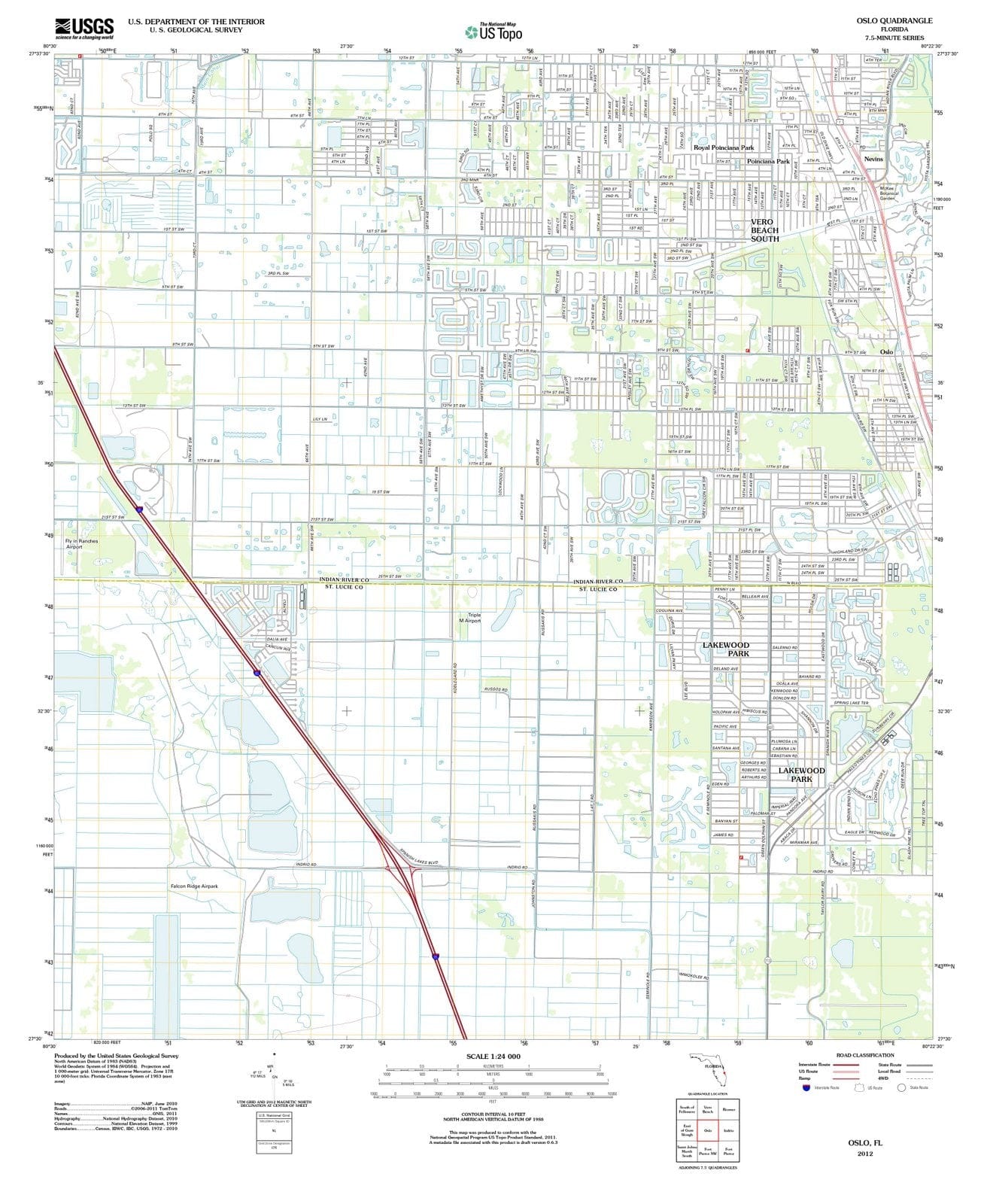 2012 Oslo, FL - Florida - USGS Topographic Map