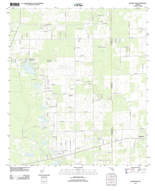2012 Waters Lake, FL - Florida - USGS Topographic Map