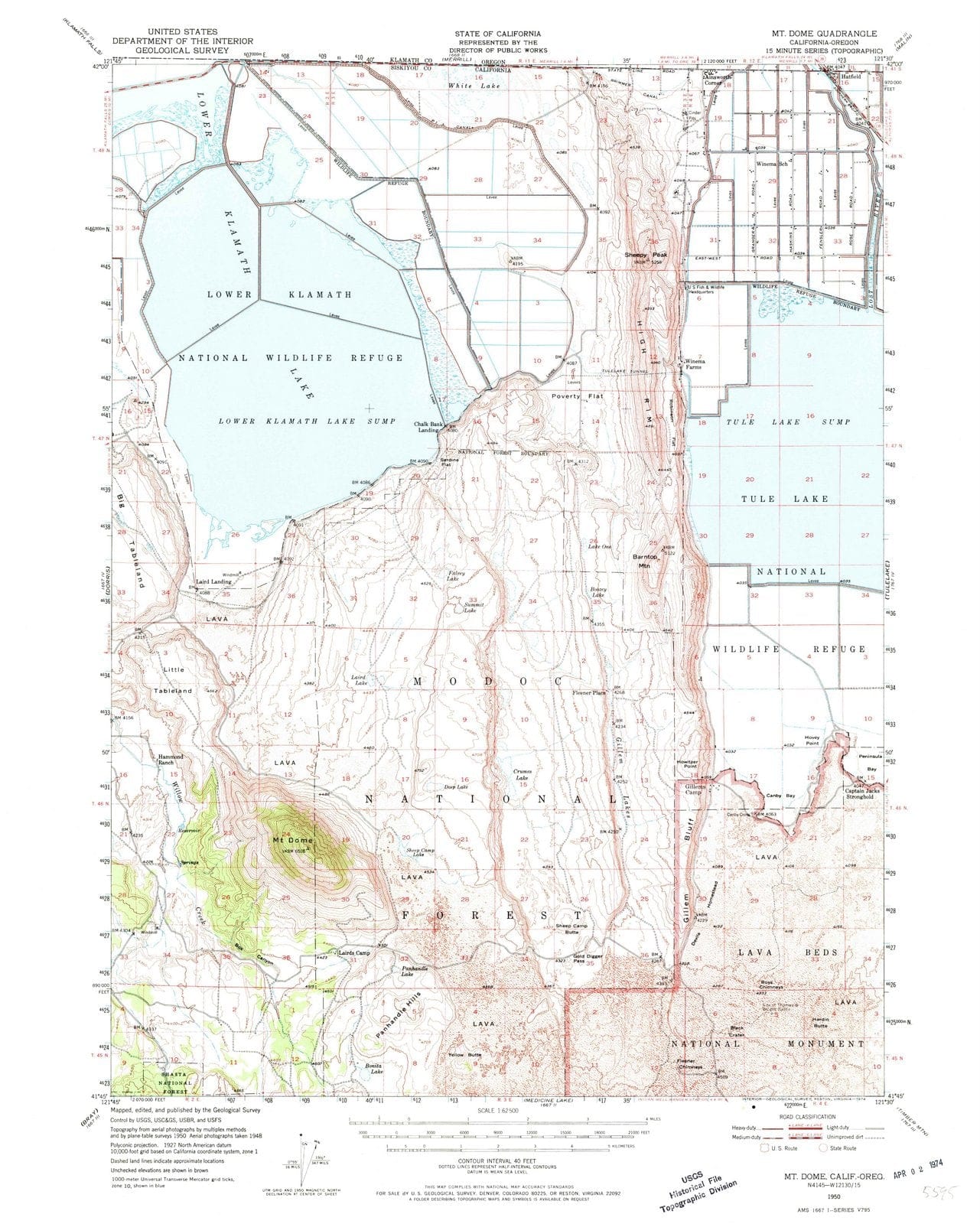 1950 Mtome, CA - California - USGS Topographic Map