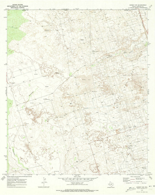 1970 Kermit, TX - Texas - USGS Topographic Map
