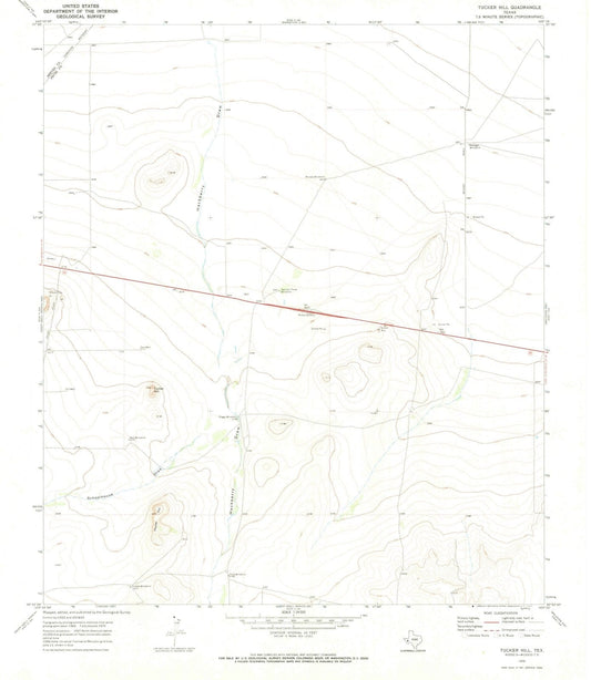 1970 Tucker Hill, TX - Texas - USGS Topographic Map