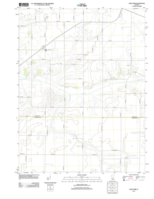 2012 Lake Fork, IL - Illinois - USGS Topographic Map