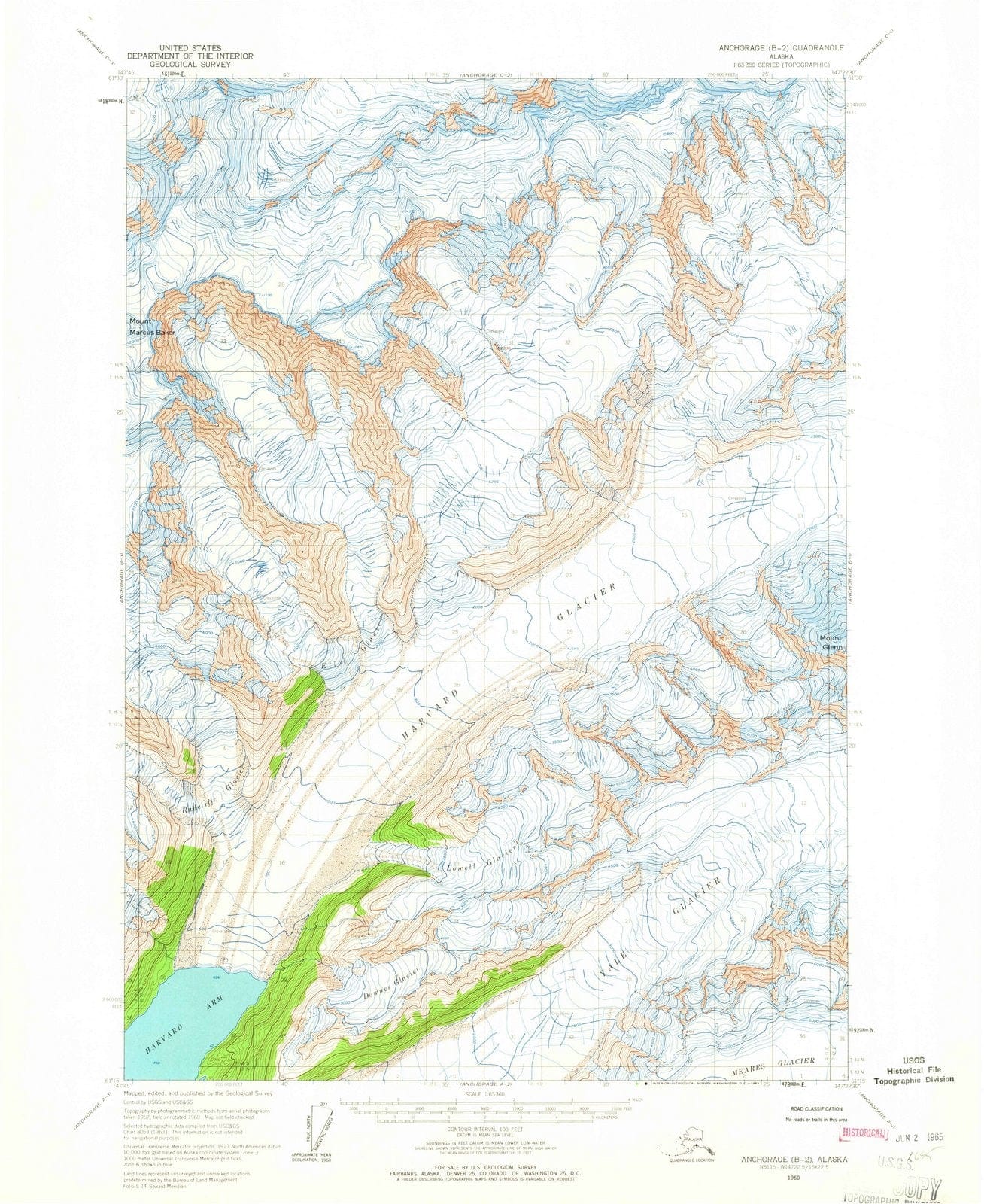1960 Anchorage, AK - Alaska - USGS Topographic Map v9