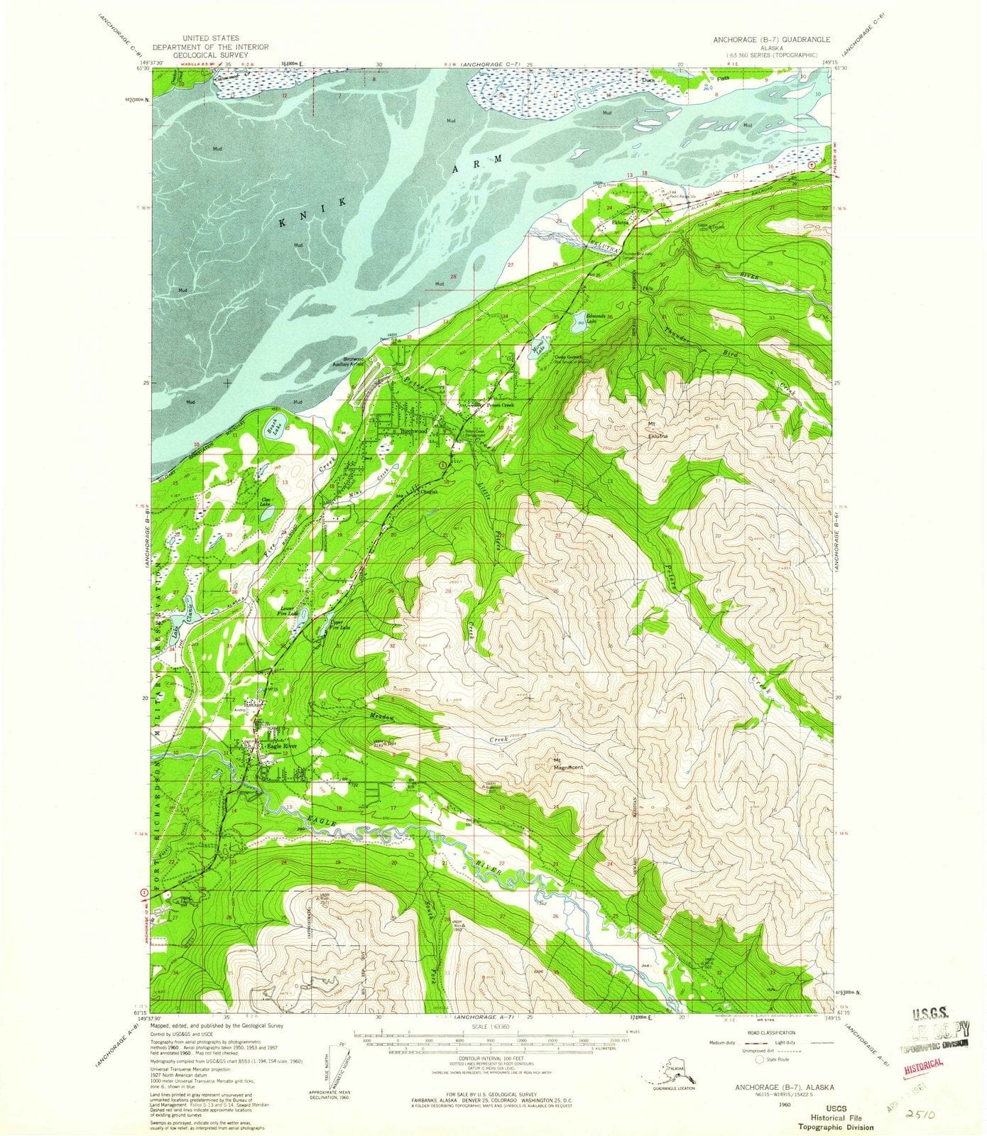 1960 Anchorage, AK - Alaska - USGS Topographic Map4