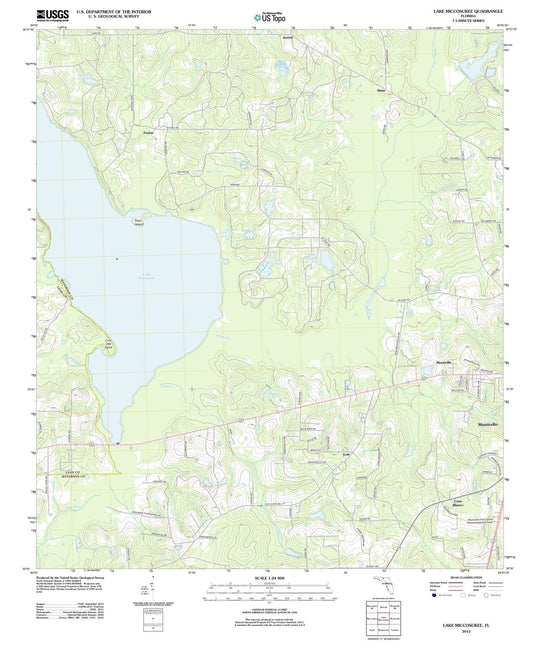 2012 Lake Miccosukee, FL - Florida - USGS Topographic Map