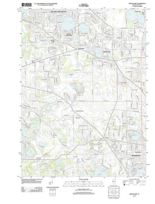 2012 Grayslake, IL - Illinois - USGS Topographic Map