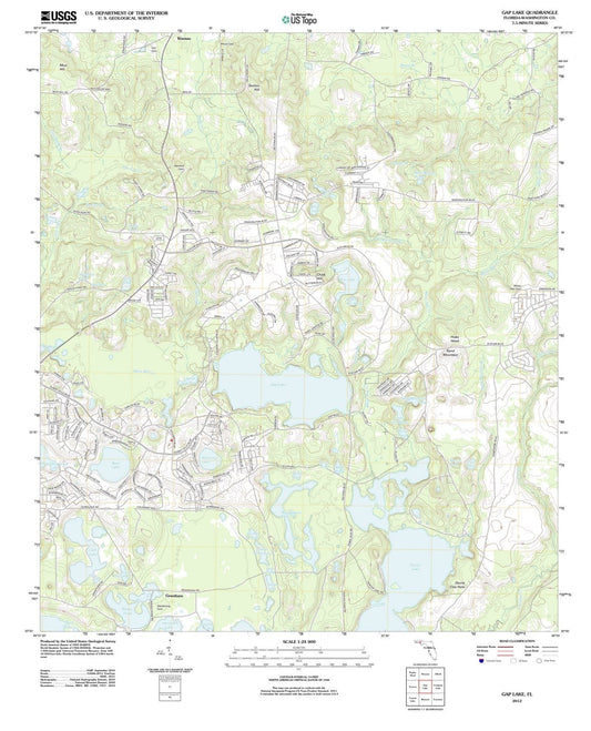2012 Gap Lake, FL - Florida - USGS Topographic Map