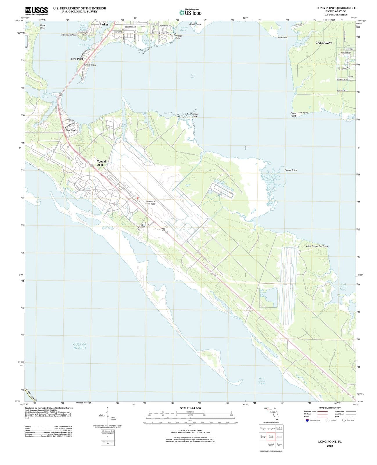 2012 Long Point, FL - Florida - USGS Topographic Map