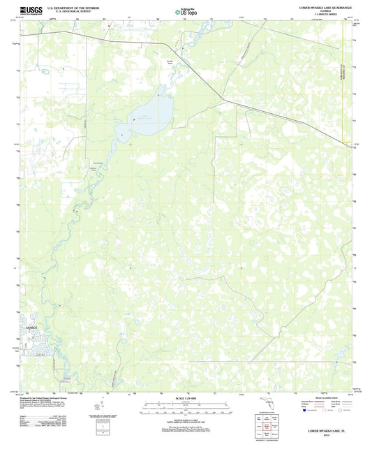 2012 Lower Myakka Lake, FL - Florida - USGS Topographic Map