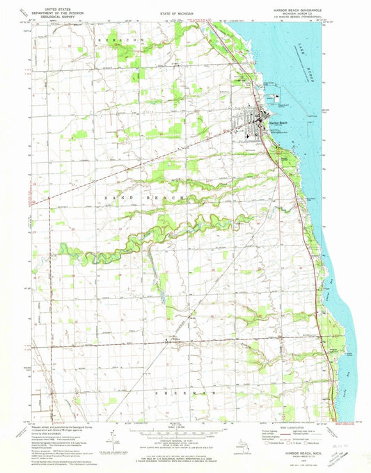 1970 Harbor Beach, MI - Michigan - USGS Topographic Map