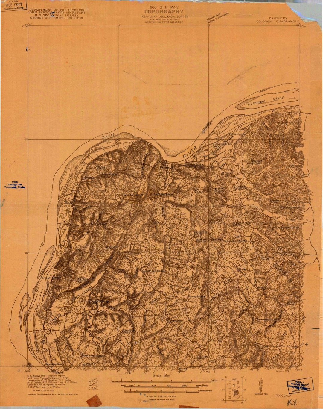 1920 Goloonda, IL - Illinois - USGS Topographic Map