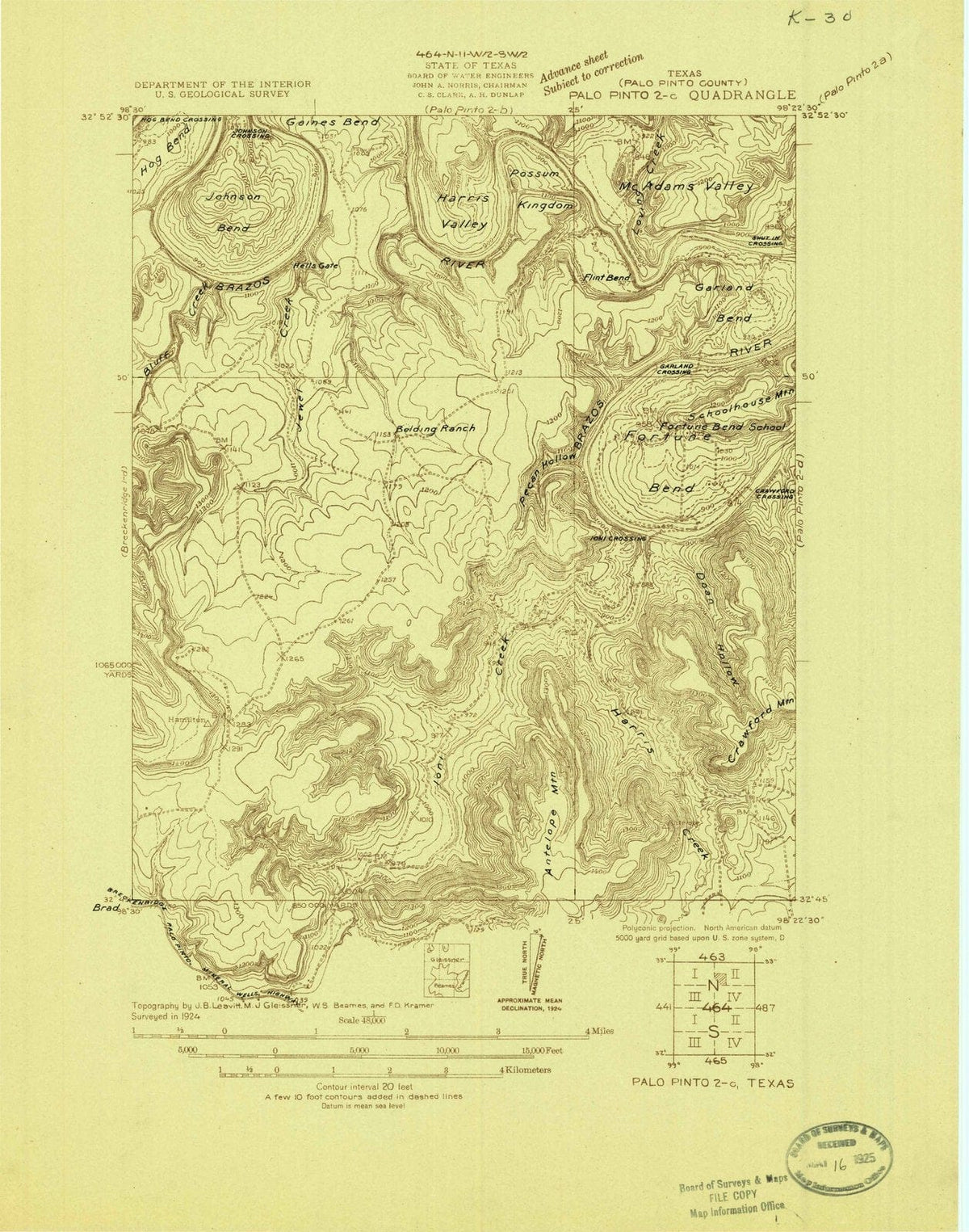 1924 Palo Pinto 2, TX - Texas - USGS Topographic Map v3