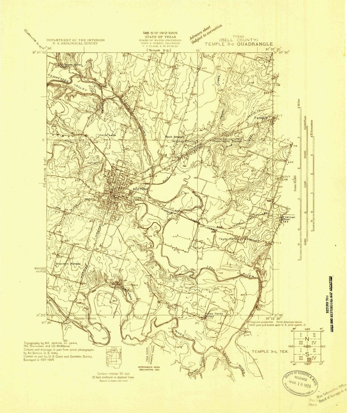 1924 Temple 3, TX - Texas - USGS Topographic Map v2