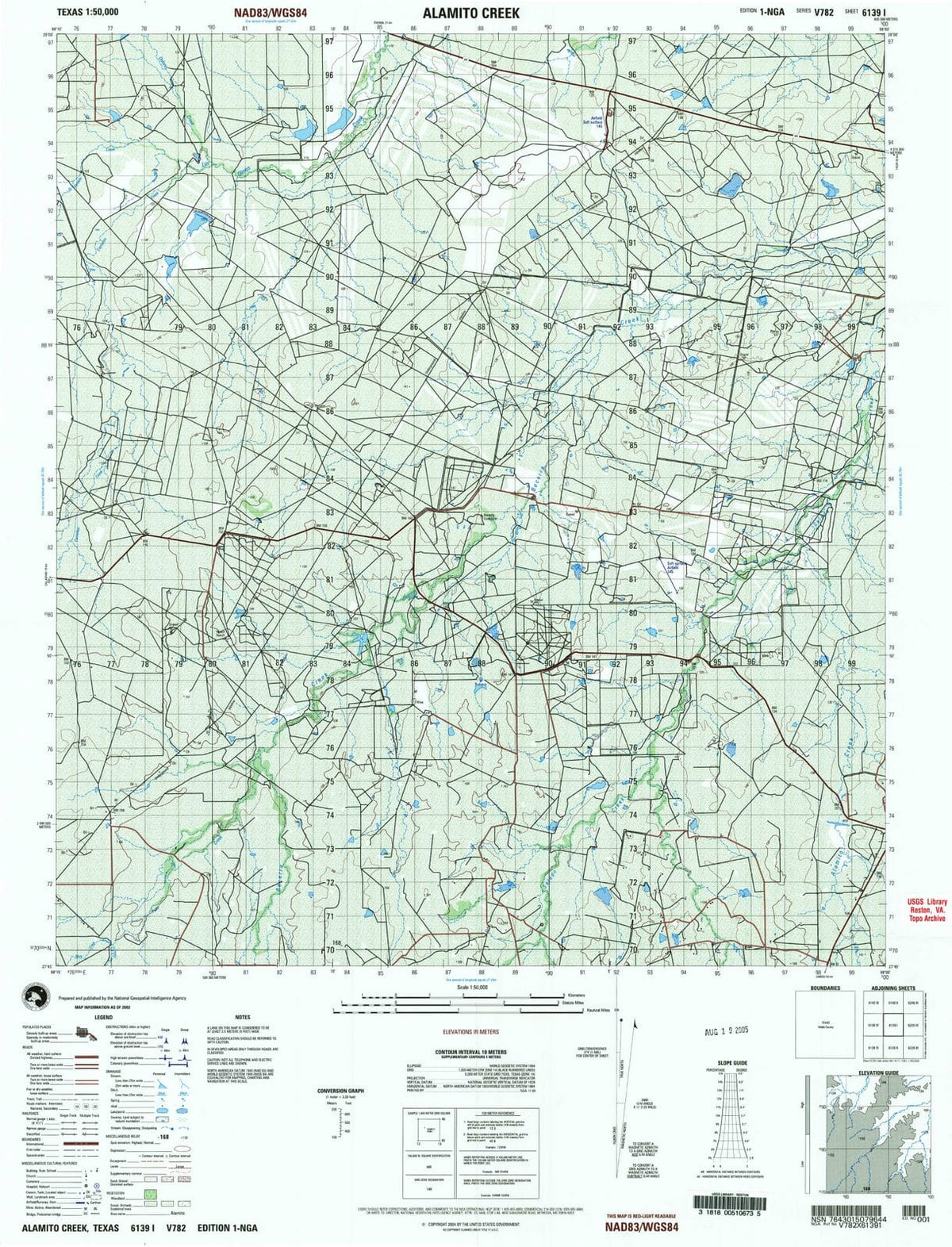2002 Alamito Creek, TX - Texas - USGS Topographic Map