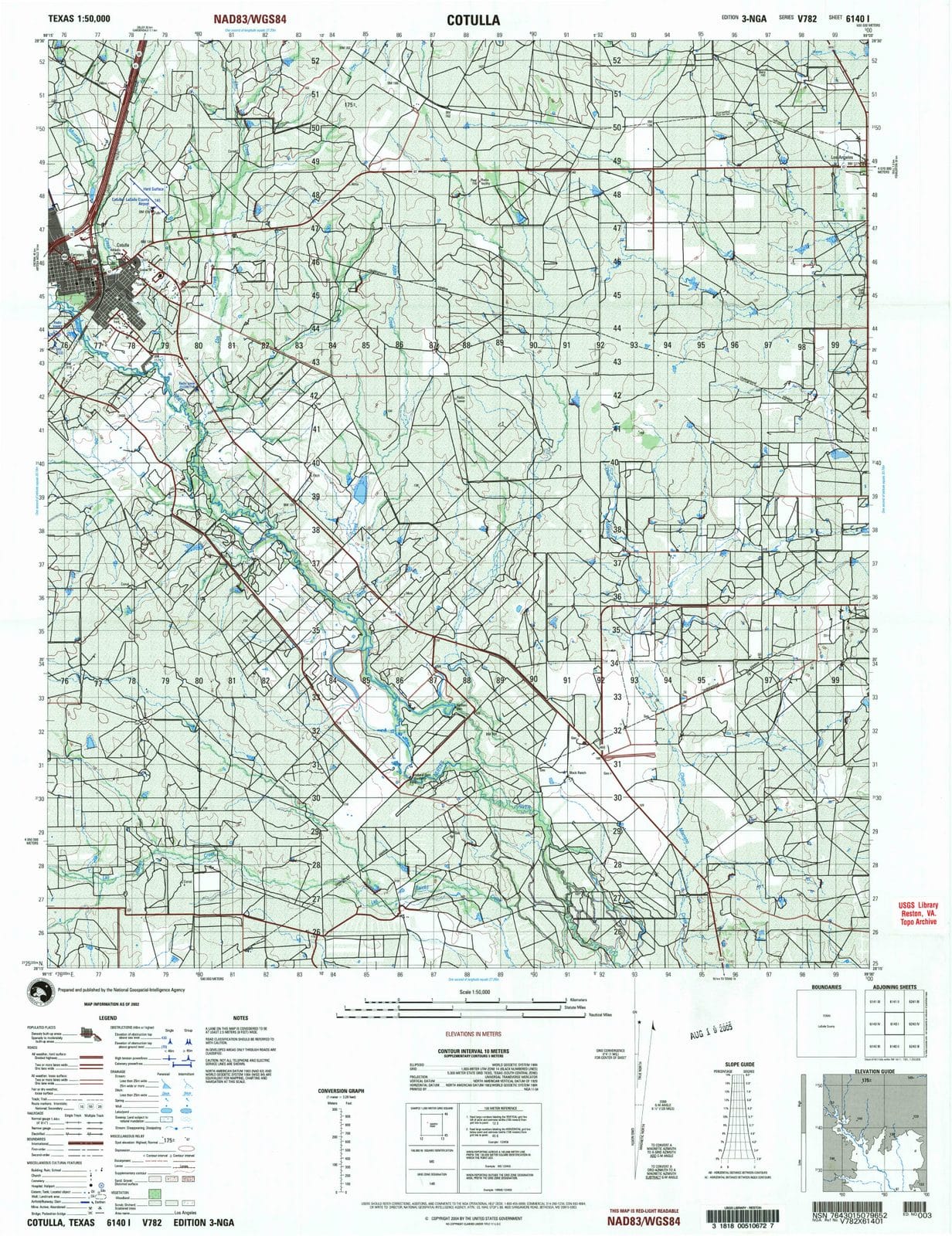 2002 Cotulla, TX - Texas - USGS Topographic Map