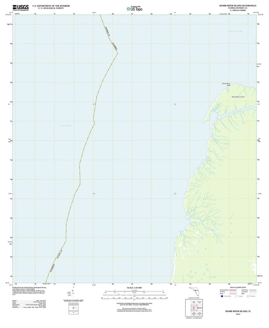 2012 Shark River Island, FL - Florida - USGS Topographic Map