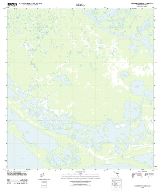 2012 Lake Ingraham East, FL - Florida - USGS Topographic Map