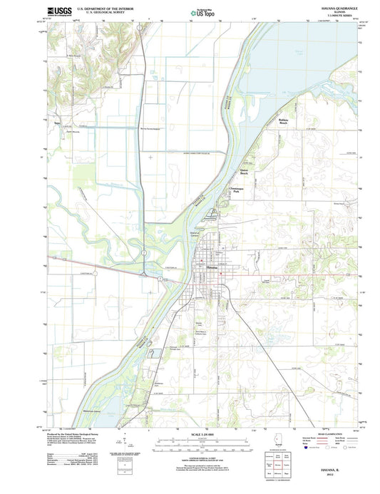 2012 Havana, IL - Illinois - USGS Topographic Map