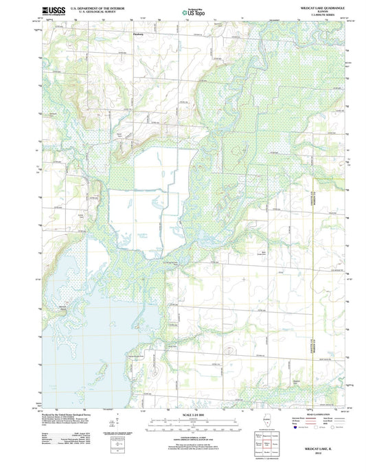 2012 Wildcat Lake, IL - Illinois - USGS Topographic Map