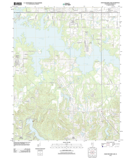 2012 Crab Orchard Lake, IL - Illinois - USGS Topographic Map