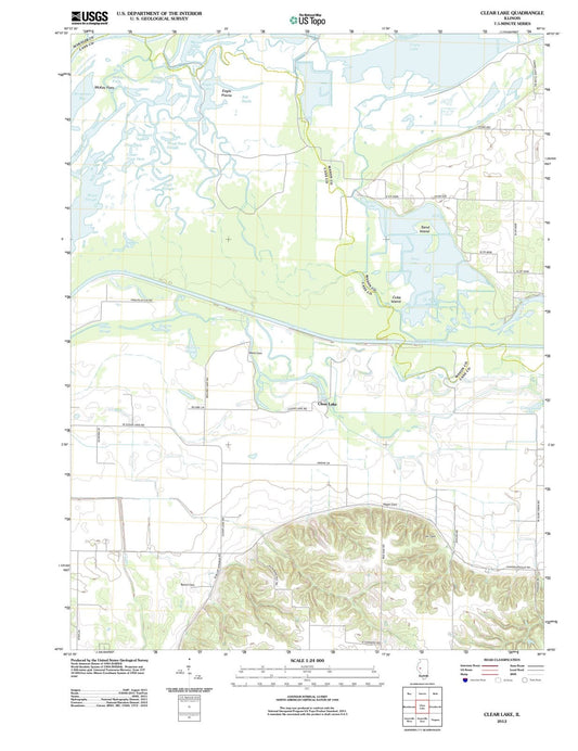 2012 Clear Lake, IL - Illinois - USGS Topographic Map