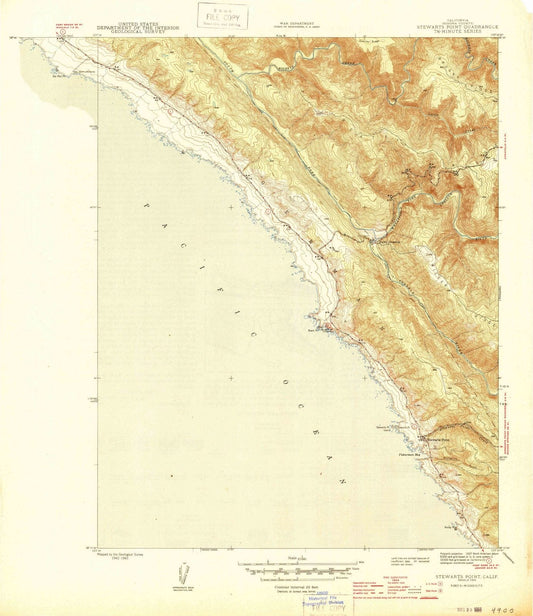 1944 Stewarts Point, CA - California - USGS Topographic Map