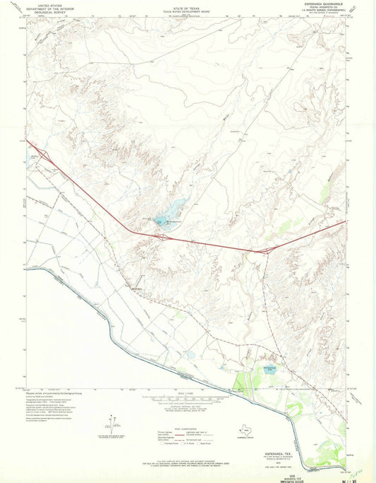 1972 Esperanza, TX - Texas - USGS Topographic Map