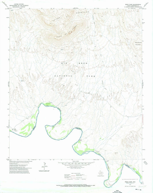 1971 Reed Camp, TX - Texas - USGS Topographic Map