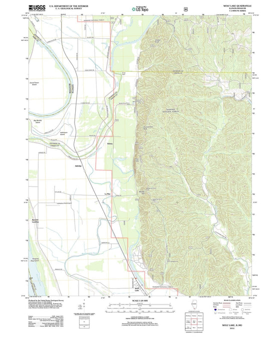 2012 Wolf Lake, IL - Illinois - USGS Topographic Map