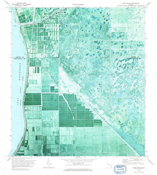 1971 Port Mayaca, FL - Florida - USGS Topographic Map