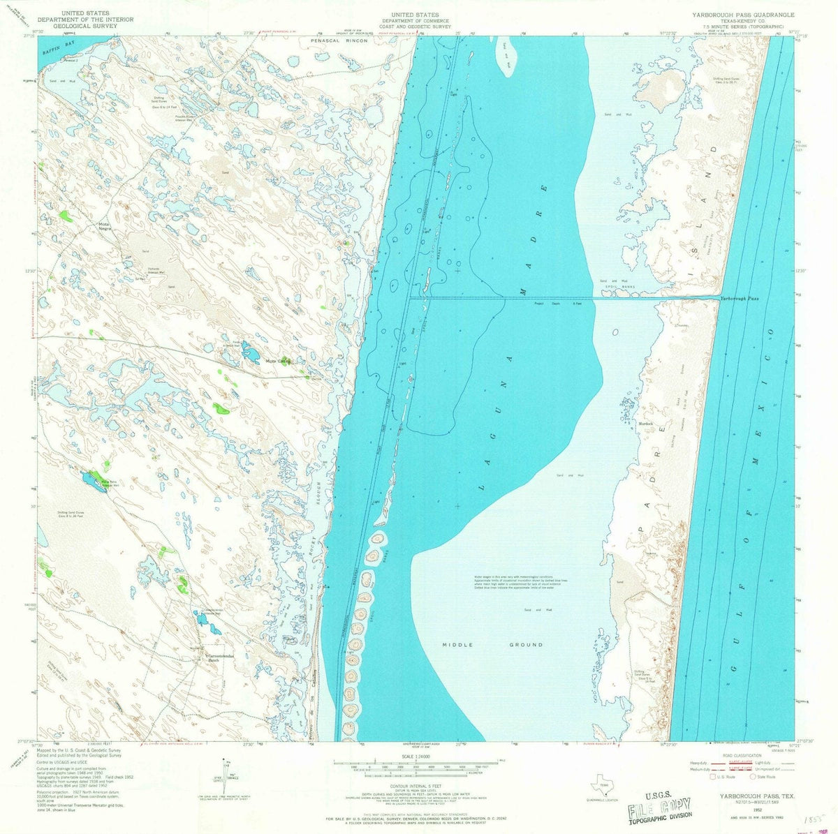 1952 Yarborough Pass, TX - Texas - USGS Topographic Map