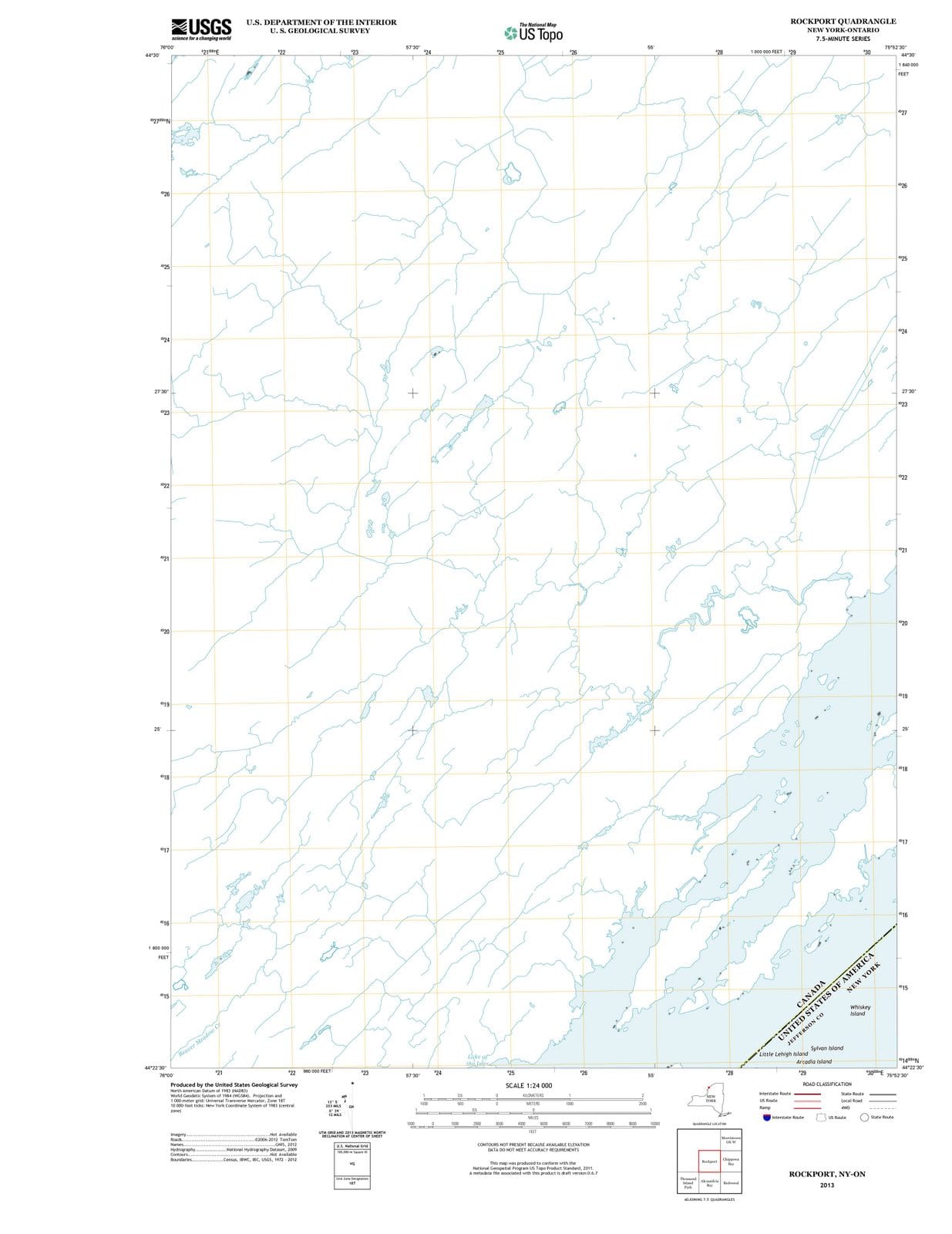 2013 Rockport, NY - New York - USGS Topographic Map