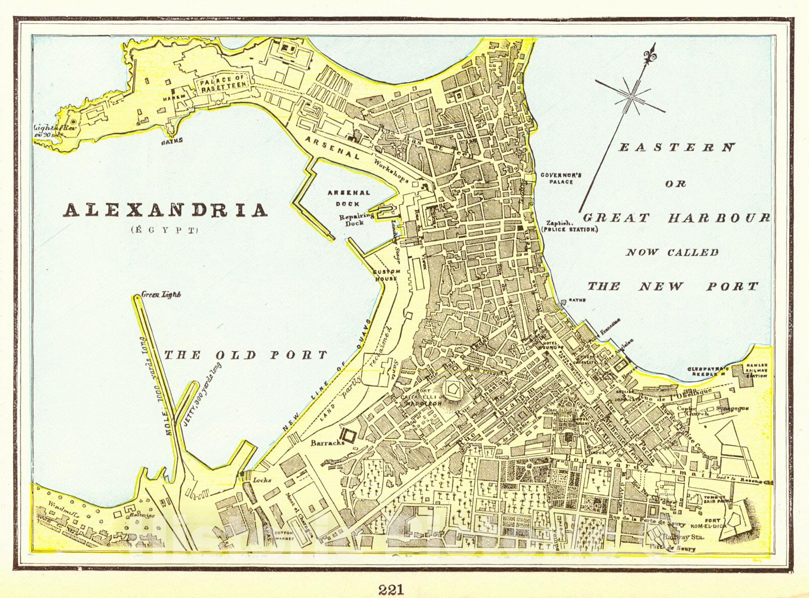 Historic Map : 1896 Alexandria : Vintage Wall Art