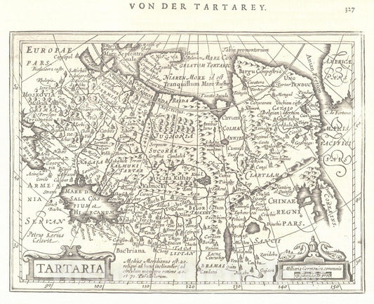 Historic Map : 1634 Tartaria : Vintage Wall Art