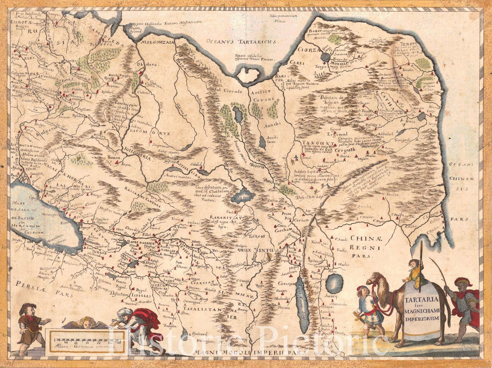 Historic Map : 1650 Tartaria sive Magnichami Imperiorum : Vintage Wall Art