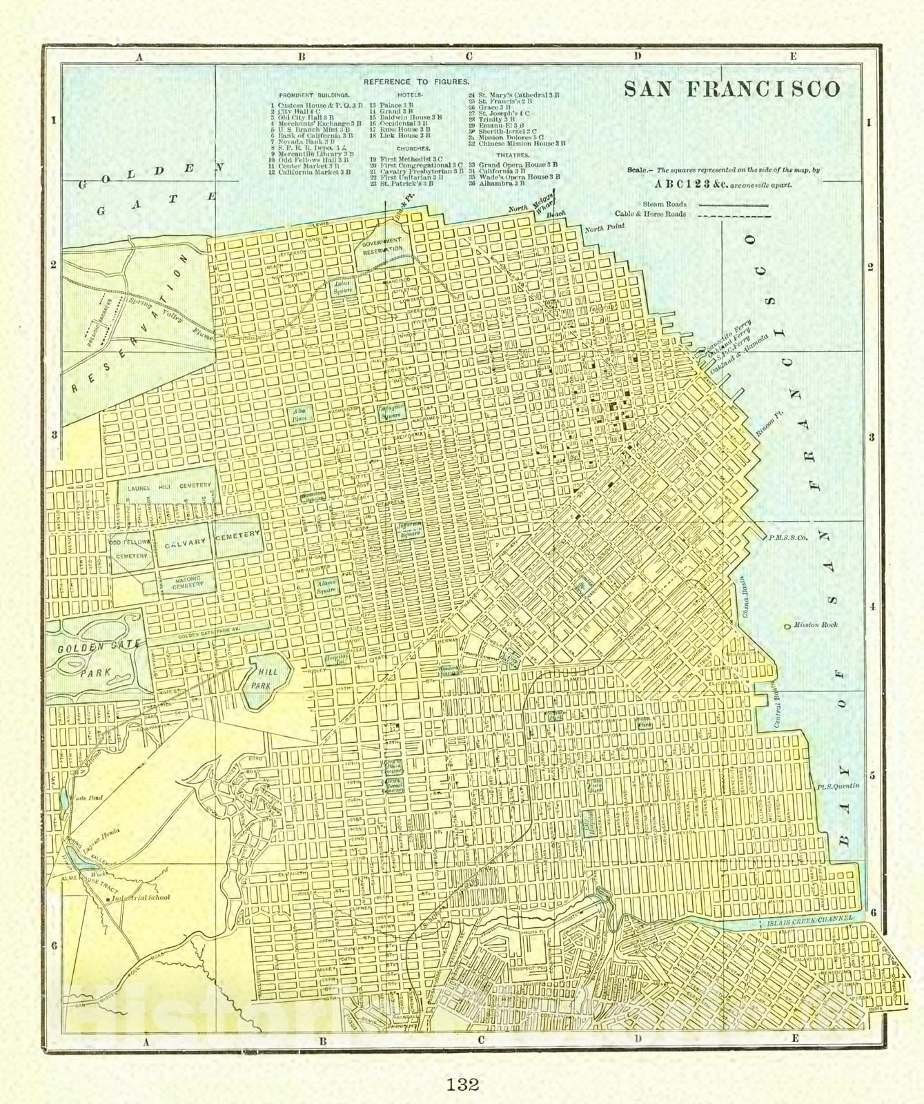 Historic Map : 1897 San Francisco : Vintage Wall Art
