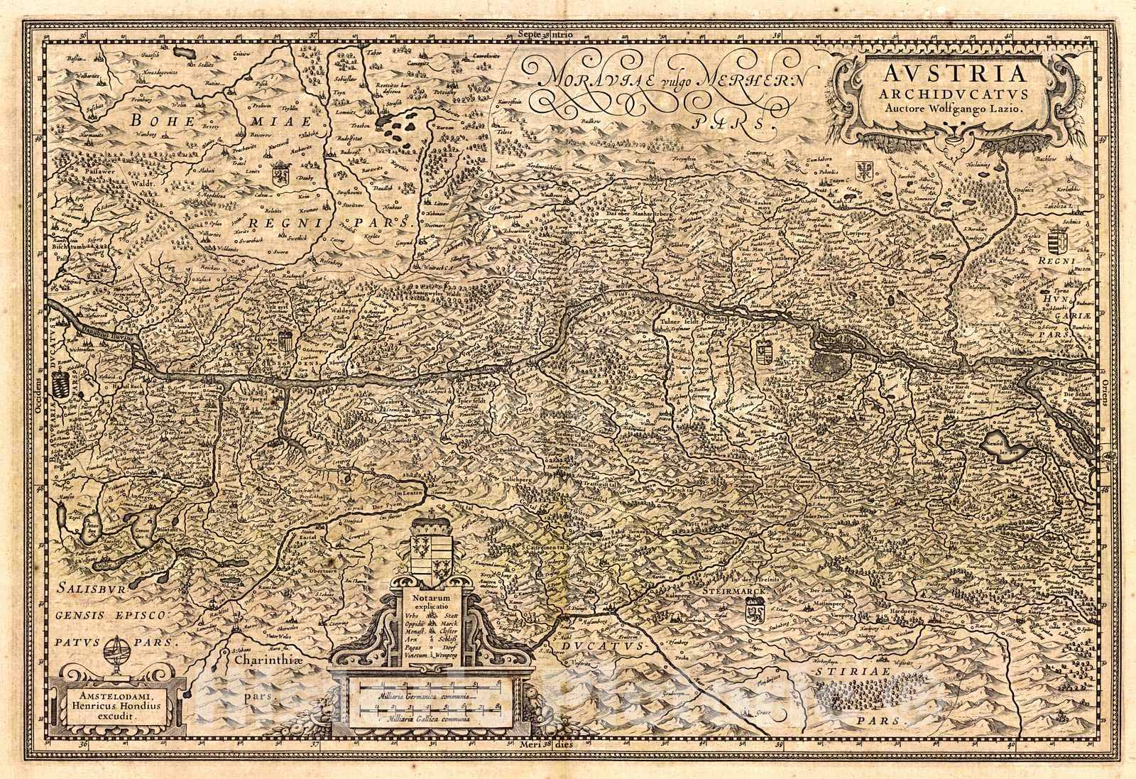 Historic Map : 1650 Bohemia : Vintage Wall Art
